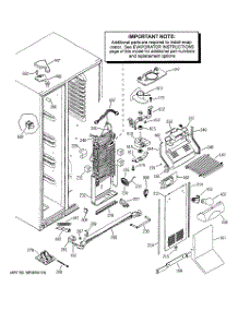03 - Freezer Section parts for Ge Refrigerator PSS25MGMBCC from AppliancePartsPros.com