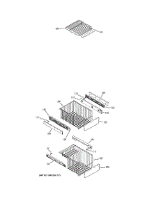 06 - Freezer Shelves parts for Ge Refrigerator PSS23NSTCSS from AppliancePartsPros.com