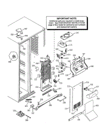 Freezer Section parts for Ge Refrigerator PSS25MCNAWW from AppliancePartsPros.com