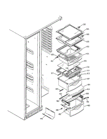 Fresh Food Shelves parts for Ge Refrigerator PSS25MCNAWW from AppliancePartsPros.com
