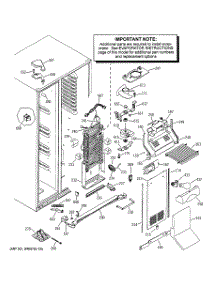 04 - Freezer Section parts for Ge Refrigerator PSS27SGMBBS from AppliancePartsPros.com