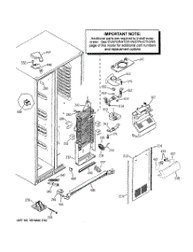 04 - Freezer Section parts for Ge Refrigerator PSS23NSTASS from AppliancePartsPros.com