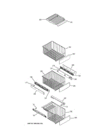 06 - Freezer Shelves parts for Ge Refrigerator PSS23NSTASS from AppliancePartsPros.com