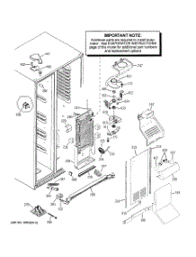 04 - Freezer Section parts for Ge Refrigerator PSS23SGSASS from AppliancePartsPros.com