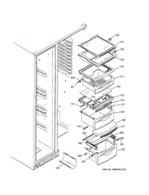 08 - Fresh Food Shelves parts for Ge Refrigerator PSS27MGNACC from AppliancePartsPros.com