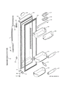 02 - Fresh Food Door parts for Ge Refrigerator PSS27MGNAWW from AppliancePartsPros.com