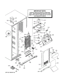 04 - Freezer Section parts for Ge Refrigerator PSX29NHXCCBB from AppliancePartsPros.com