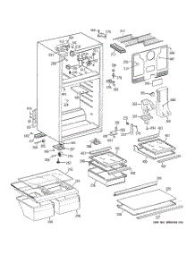 02 - Cabinet parts for Ge Refrigerator CTS18HBSBRWW from AppliancePartsPros.com