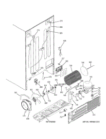 09 - Sealed System & Mother Board parts for Ge Refrigerator GSCF3PGXCFBB from AppliancePartsPros.com