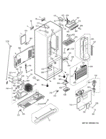 02 - Cabinet parts for Ge Refrigerator PFS22MBWBWW from AppliancePartsPros.com