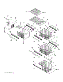 06 - Freezer Shelves parts for Ge Refrigerator PSF26PGWCWW from AppliancePartsPros.com