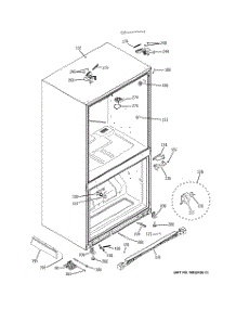 07 - Case Parts parts for Ge Refrigerator ZFGP21HXASS from AppliancePartsPros.com