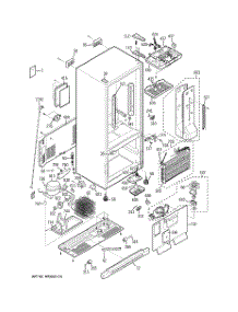 02 - Cabinet parts for Ge Refrigerator GDL20KCSCBS from AppliancePartsPros.com