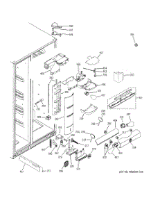 08 - Fresh Food Section parts for Ge Refrigerator PSI23SCRHSV from AppliancePartsPros.com