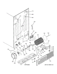 02 - Sealed System & Mother Board parts for Ge Refrigerator PSCF3VGXCFWW from AppliancePartsPros.com