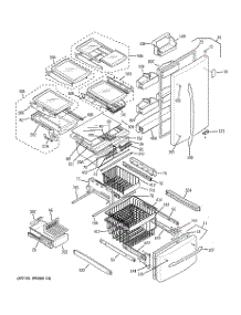 04 - Doors & Shelves parts for Ge Refrigerator PDW22SISASS from AppliancePartsPros.com
