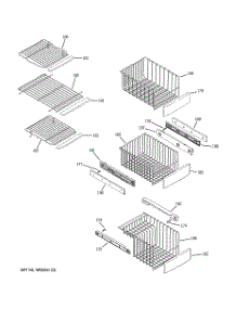 07 - Freezer Shelves parts for Ge Refrigerator CSHS5UGXCSS from AppliancePartsPros.com