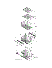 07 - Freezer Shelves parts for Ge Refrigerator ZFSB26DRKSS from AppliancePartsPros.com