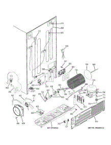 02 - Sealed System & Mother Board parts for Ge Refrigerator PSJC5YGXBFBV from AppliancePartsPros.com