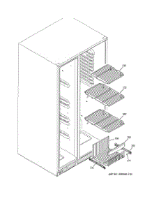 05 - Freezer Shelves parts for Ge Refrigerator PSSC6KGXCCCC from AppliancePartsPros.com
