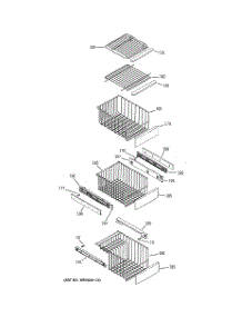 07 - Freezer Shelves parts for Ge Refrigerator ZFSB26DRISS from AppliancePartsPros.com