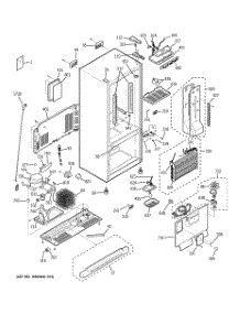 02 - Cabinet parts for Ge Refrigerator PDS20MFWCBB from AppliancePartsPros.com