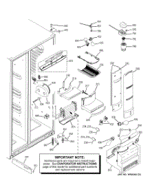 08 - Fresh Food Section parts for Ge Refrigerator PHE25PGTIFBB from AppliancePartsPros.com