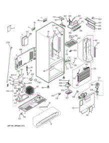 02 - Cabinet parts for Ge Refrigerator PDS22MIWBWW from AppliancePartsPros.com