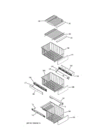 07 - Freezer Shelves parts for Ge Refrigerator ZCE23SGTISS from AppliancePartsPros.com