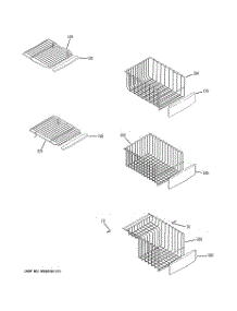 05 - Freezer Shelves parts for Ge Refrigerator PSIC3RGXCFBV from AppliancePartsPros.com