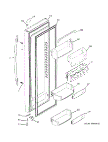 02 - Fresh Food Door parts for Ge Refrigerator PSSB6KSXACSS from AppliancePartsPros.com