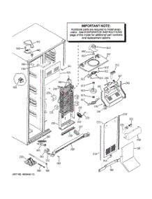 03 - Freezer Section parts for Ge Refrigerator GCE23LBWHFWW from AppliancePartsPros.com
