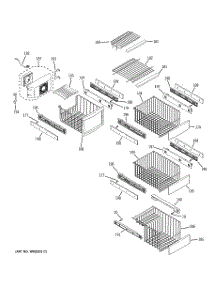06 - Freezer Shelves parts for Ge Refrigerator PSDF3YGXCFWW from AppliancePartsPros.com