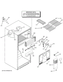 02 - Freezer Section parts for Ge Refrigerator GTS18SBXBRSS from AppliancePartsPros.com