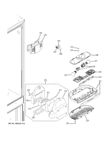 04 - Fresh Food Section parts for Ge Refrigerator PDSE5NBWCDWW from AppliancePartsPros.com