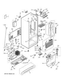 02 - Cabinet parts for Ge Refrigerator PDS22MBWCCC from AppliancePartsPros.com