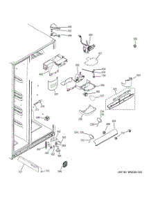 06 - Fresh Food Section parts for Ge Refrigerator GCE23LBWHFBB from AppliancePartsPros.com