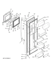 03 - Fresh Food Door parts for Ge Refrigerator PSE27NHWHCSS from AppliancePartsPros.com