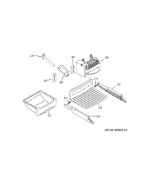 06 - Ice Maker & Dispenser parts for Ge Refrigerator GSK25LHWHCCC from AppliancePartsPros.com