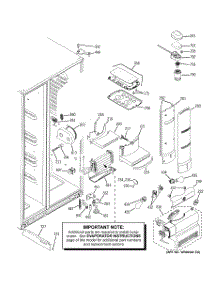 08 - Fresh Food Section parts for Ge Refrigerator PSJC5YGXCFBV from AppliancePartsPros.com