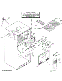 02 - Freezer Section parts for Ge Refrigerator GTS18KBPXRCC from AppliancePartsPros.com