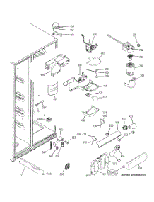 08 - Fresh Food Section parts for Ge Refrigerator GWU23LGTIFSS from AppliancePartsPros.com