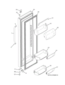 02 - Fresh Food Door parts for Ge Refrigerator ESS25KSTISS from AppliancePartsPros.com