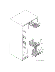 05 - Freezer Shelves parts for Ge Refrigerator ESS25KSTISS from AppliancePartsPros.com