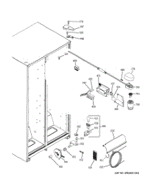 06 - Fresh Food Section parts for Ge Refrigerator BSS25JFTHWW from AppliancePartsPros.com