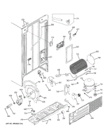 08 - Sealed System & Mother Board parts for Ge Refrigerator BSS25JFTHWW from AppliancePartsPros.com