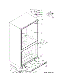 06 - Case Parts parts for Ge Refrigerator PDCE1NBWCDBB from AppliancePartsPros.com