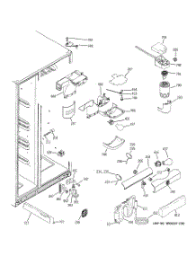 07 - Fresh Food Section parts for Ge Refrigerator GSHF5PGXCEBB from AppliancePartsPros.com