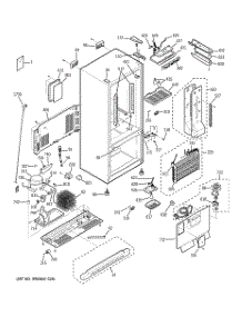 02 - Cabinet parts for Ge Refrigerator PDS22MFWCWW from AppliancePartsPros.com