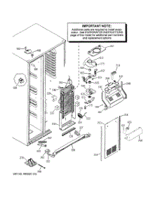 04 - Freezer Section parts for Ge Refrigerator PSS26NSWASS from AppliancePartsPros.com